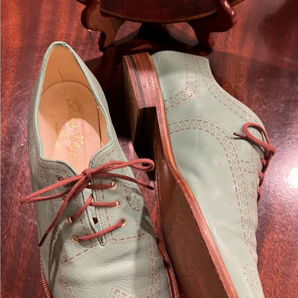 SALE! Robert Clergerie Women's JILIC Turquoise Leather Size 6 Designer Paris - Picture 4 of 10